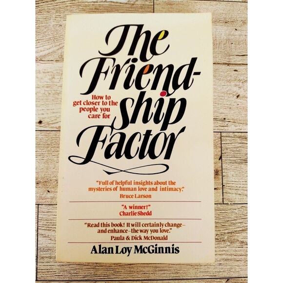 The Friendship Factor - How to get closer - Alan Loy McGinnis PB 1st Ed Vtg 1979 - Picture 1 of 11